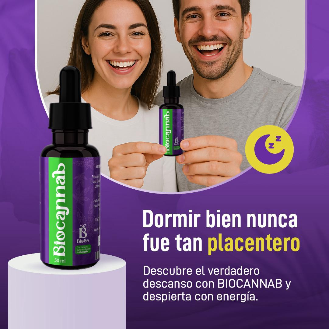 Biocannab - Adiós insomnio, estrés y frustración.
